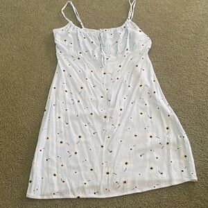 Light blue forever 21 flower mini dress